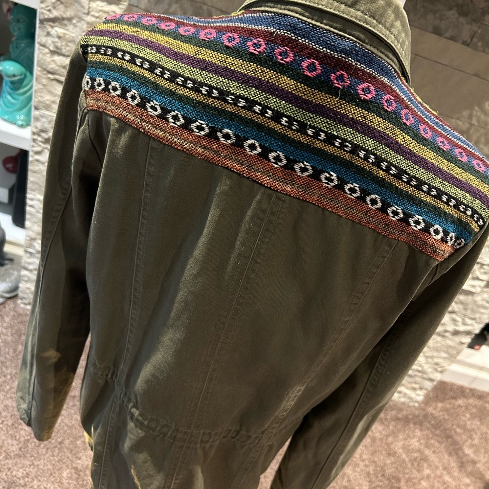 New Look Boho Drawstring Military Jacket - Picture 4 of 8